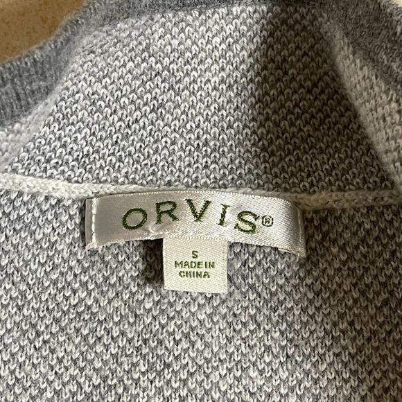 Orvis Wool Cashmere Blend Cardigan Reindeer Small - Picture 7 of 10
